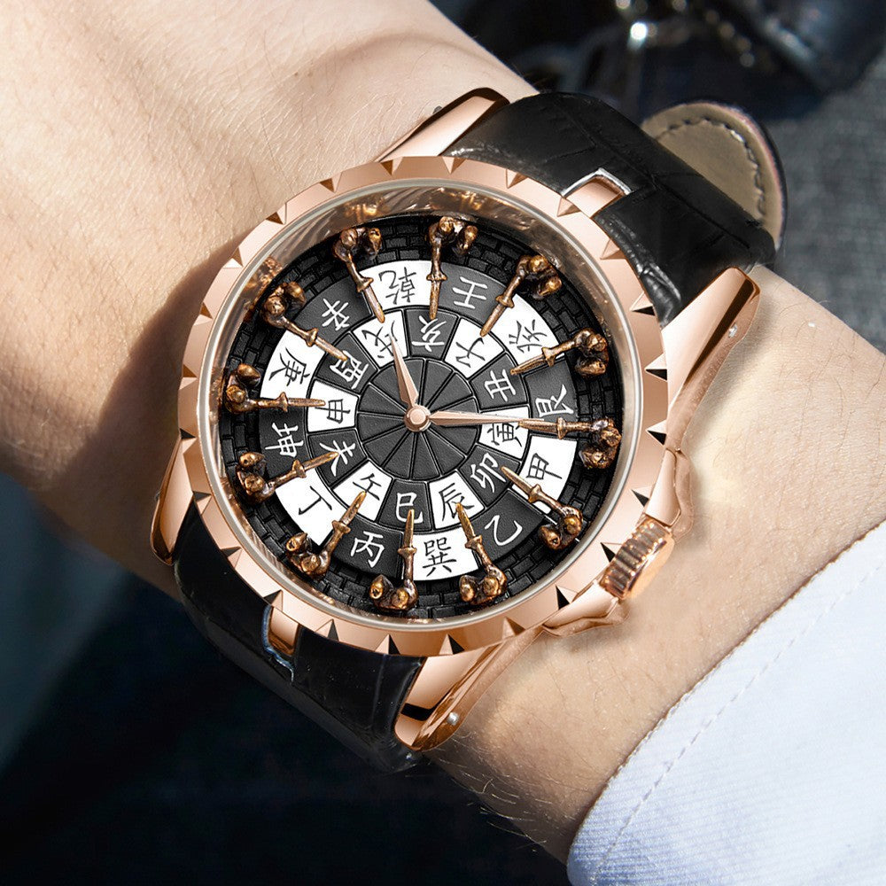 Twelve Round Table Knight Watch Mechanical Without Ground Support Mechanical Watch Men's Watch Trend