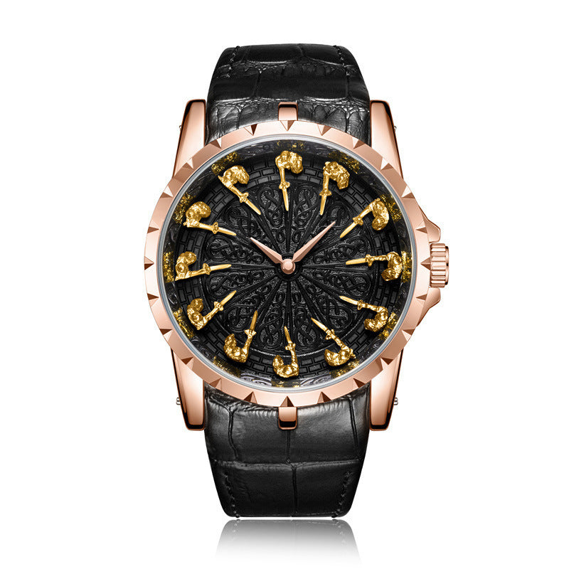 Twelve Round Table Knight Watch Mechanical Without Ground Support Mechanical Watch Men's Watch Trend