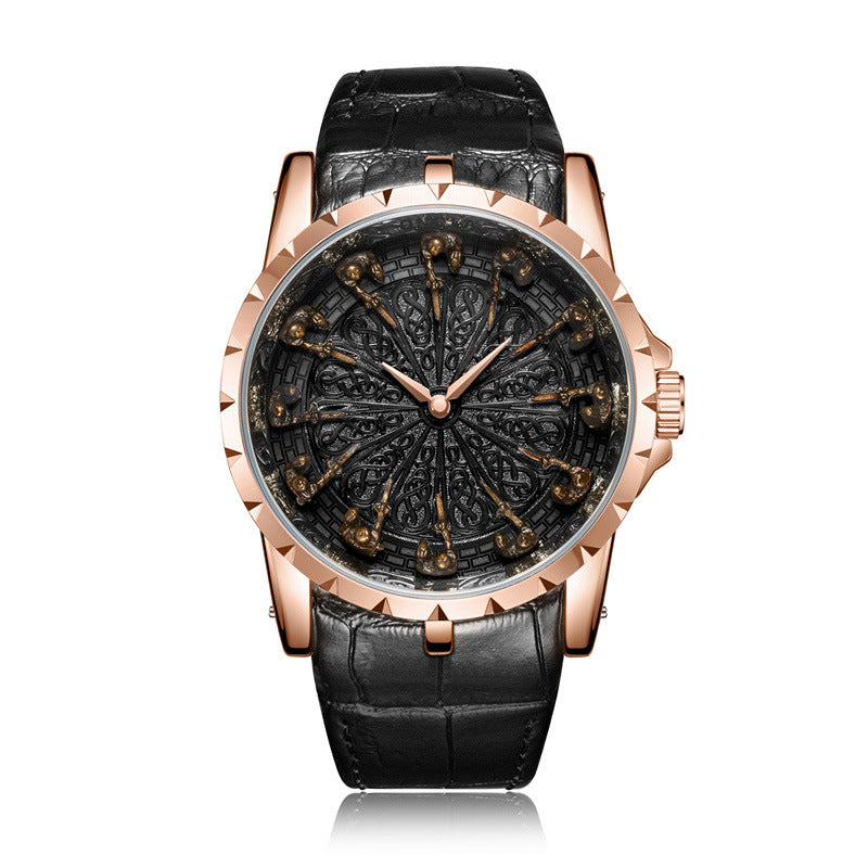 Twelve Round Table Knight Watch Mechanical Without Ground Support Mechanical Watch Men's Watch Trend