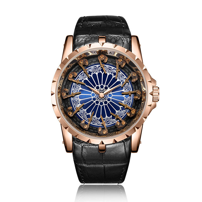 Twelve Round Table Knight Watch Mechanical Without Ground Support Mechanical Watch Men's Watch Trend