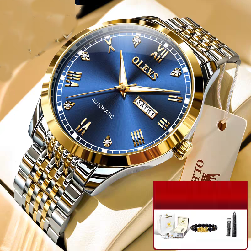 Men's Watch Men's Mechanical Watch Fully Automatic Simple Wind Waterproof Night Light Watch