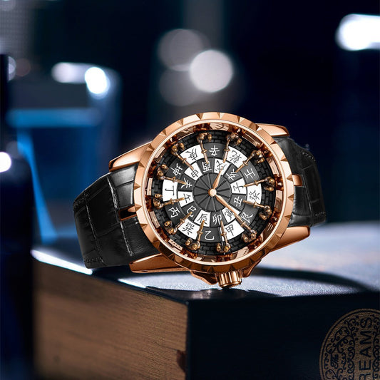 Twelve Round Table Knight Watch Mechanical Without Ground Support Mechanical Watch Men's Watch Trend